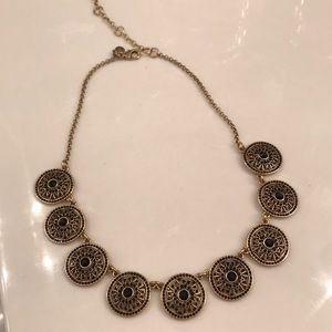 Black and Gold Statement Necklace